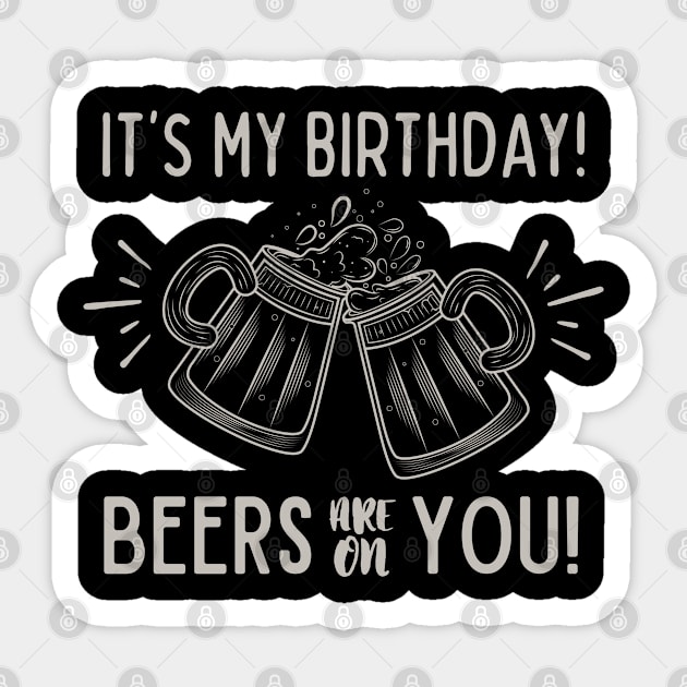 Birthday Beers Sticker by Timeless Chaos